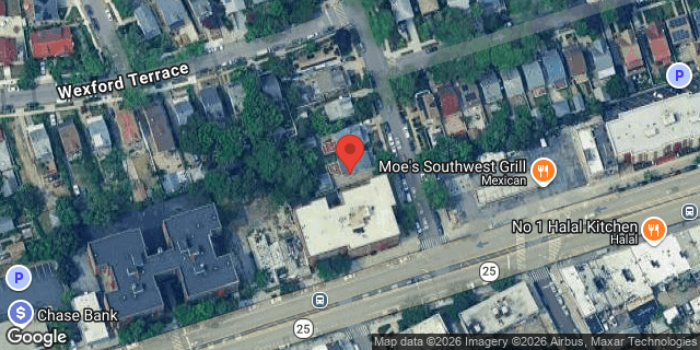 Aerial map of 87-36 CHELSEA STREET, Queens