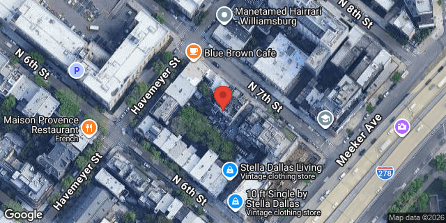 Aerial map of 296 NORTH 7 STREET, Brooklyn