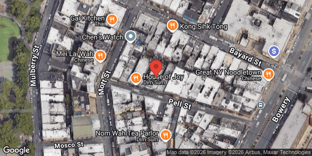 Aerial map of 26 PELL STREET, Manhattan