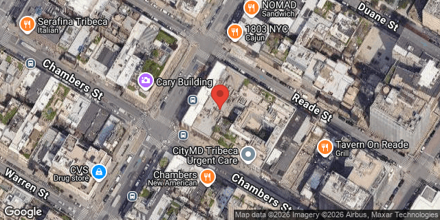 Aerial map of 97 CHAMBERS STREET, Manhattan