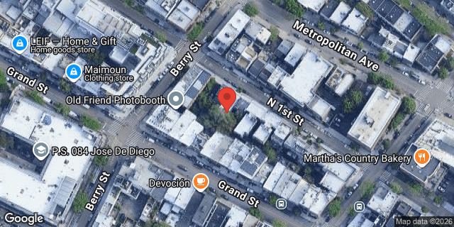 Aerial map of 128 NORTH 1 STREET, Brooklyn