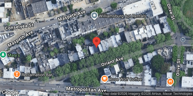 Aerial map of 35 ORIENT AVENUE, Brooklyn
