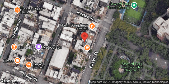 Aerial map of 17 ESSEX STREET, Manhattan