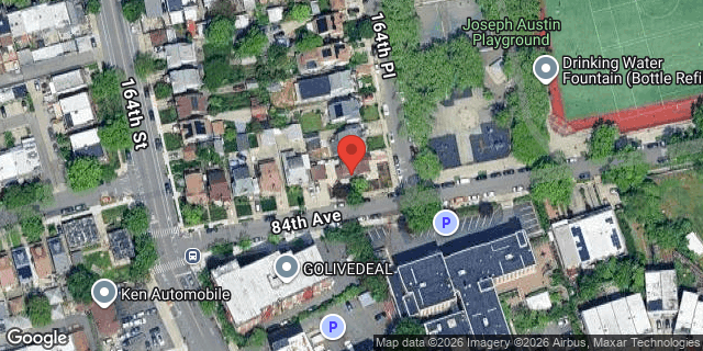 Aerial map of 83-34 164 PLACE, Queens