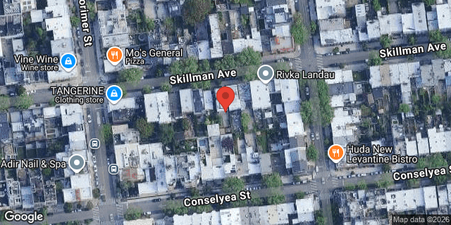 Aerial map of 72 SKILLMAN AVENUE, Brooklyn