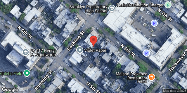 Aerial map of 109 ROEBLING STREET, Brooklyn