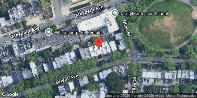 Aerial map of 59 ORIENT AVENUE, Brooklyn