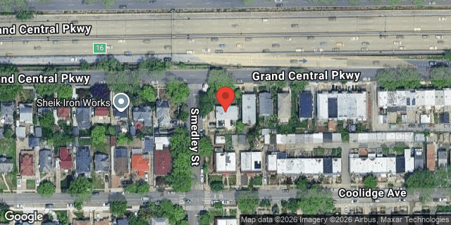 Aerial map of 147-32 GRAND CENTRAL PKWY, Queens