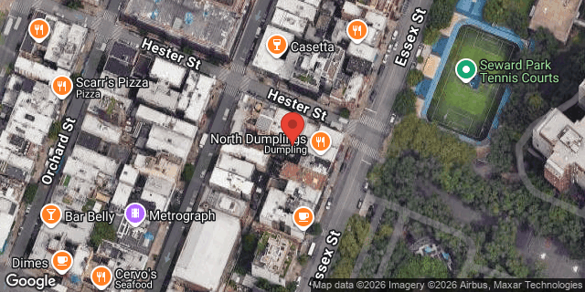 Aerial map of 44 HESTER STREET, Manhattan