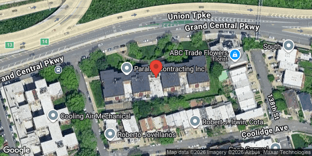 Aerial map of 135-10 GRAND CENTRAL PKWY, Queens