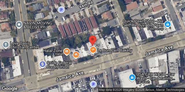 Aerial map of 211-63 JAMAICA AVENUE, Queens