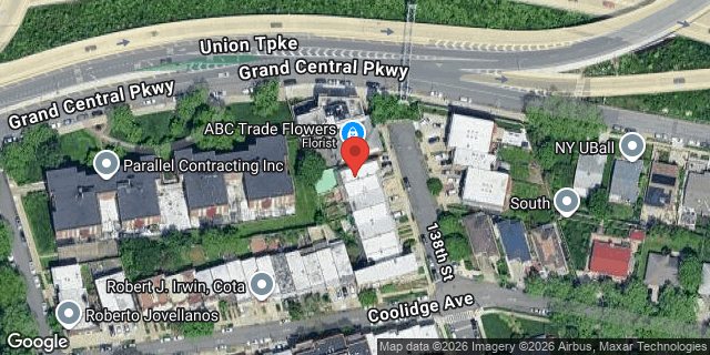 Aerial map of 80-24 138 STREET, Queens