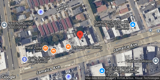 Aerial map of 211-71 JAMAICA AVENUE, Queens