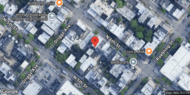 Aerial map of 214 NORTH 6 STREET, Brooklyn