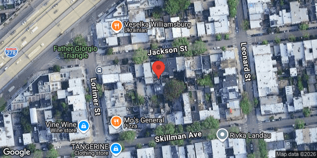 Aerial map of 66 JACKSON STREET, Brooklyn