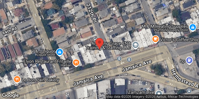 Aerial map of 212-35 JAMAICA AVENUE, Queens