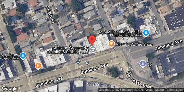 Aerial map of 212-53 JAMAICA AVENUE, Queens