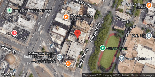 Aerial map of 55 CHRYSTIE STREET, Manhattan