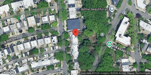 Aerial map of 67-55 ALDERTON STREET, Queens