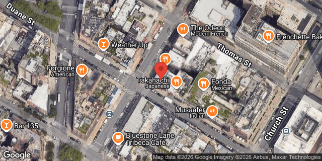 Aerial map of 149 DUANE STREET, Manhattan