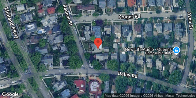 Aerial map of 85-45 RADNOR STREET, Queens