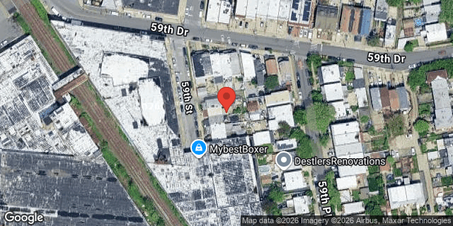 Aerial map of 59-63 59 STREET, Queens