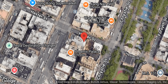 Aerial map of 128 HESTER STREET, Manhattan