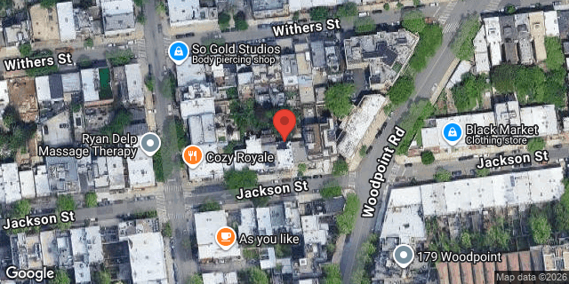Aerial map of 205 JACKSON STREET, Brooklyn