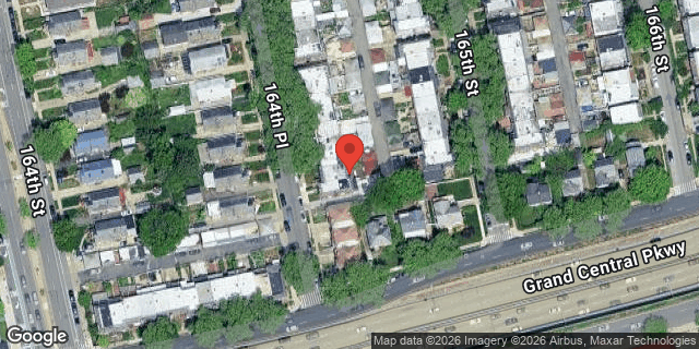 Aerial map of 82-85 164 PLACE, Queens
