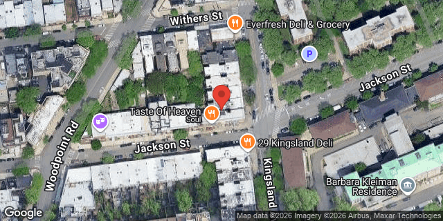 Aerial map of 31 KINGSLAND AVENUE, Brooklyn