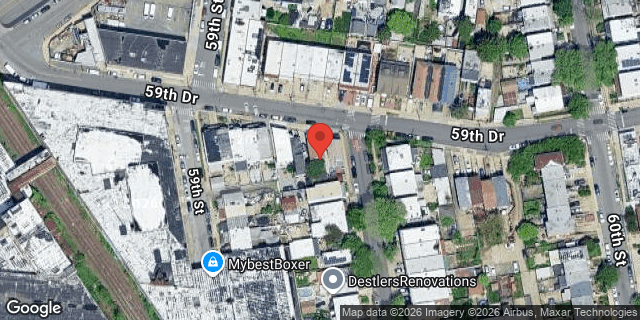 Aerial map of 59-18 59 DRIVE, Queens