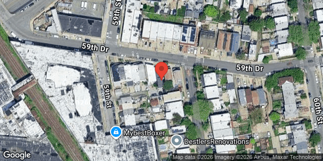 Aerial map of 59-16 59 DRIVE, Queens