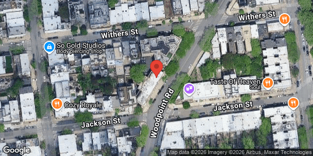 Aerial map of 152 WOODPOINT ROAD, Brooklyn