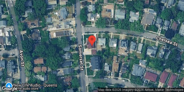 Aerial map of 85-02 CHELSEA STREET, Queens