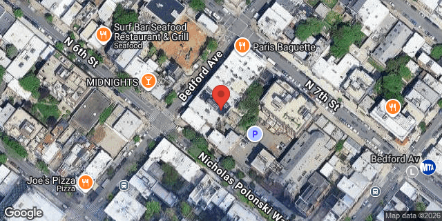 Aerial map of 193 BEDFORD AVENUE, Brooklyn