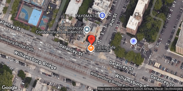 Aerial map of 212 DELANCEY STREET, Manhattan