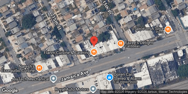 Aerial map of 215-09 JAMAICA AVENUE, Queens