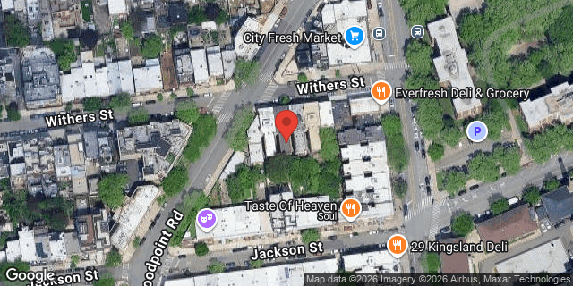 Aerial map of 258 WITHERS STREET, Brooklyn