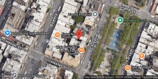 Aerial map of 85 CHRYSTIE STREET, Manhattan