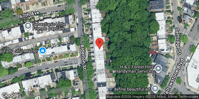 Aerial map of 67-15 ALDERTON STREET, Queens