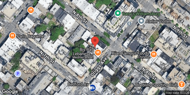 Aerial map of 534 DRIGGS AVENUE, Brooklyn