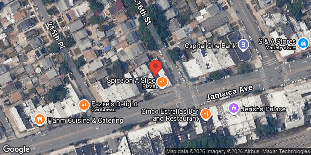 Aerial map of 215-45 JAMAICA AVENUE, Queens