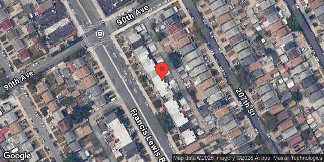 Aerial map of 90-17 FRANCIS LEWIS BLVD, Queens