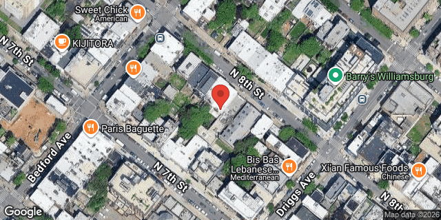 Aerial map of 180 NORTH 8 STREET, Brooklyn