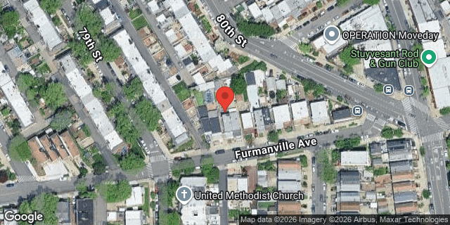 Aerial map of 79-09 FURMANVILLE AVENUE, Queens