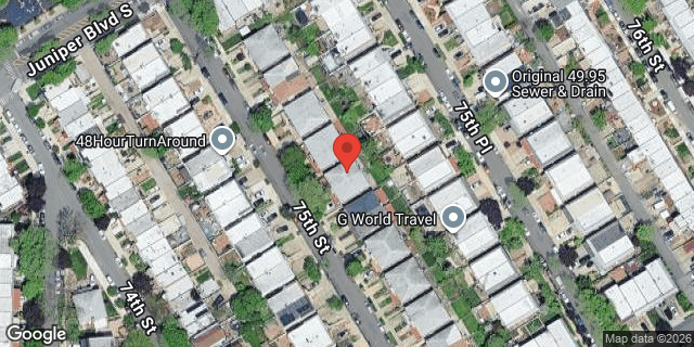 Aerial map of 63-33 75 STREET, Queens