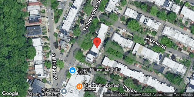 Aerial map of 72-81 YELLOWSTONE BLVD, Queens