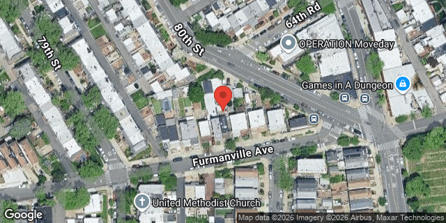 Aerial map of 79-19 FURMANVILLE AVENUE, Queens