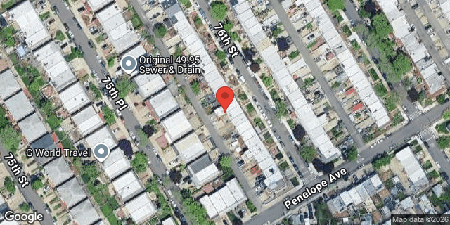 Aerial map of 63-56 76 STREET, Queens