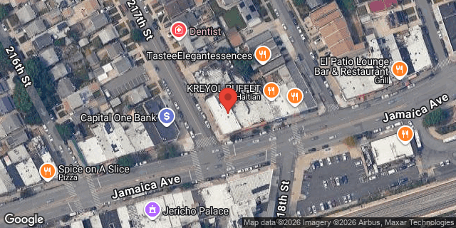 Aerial map of 217-03 JAMAICA AVENUE, Queens